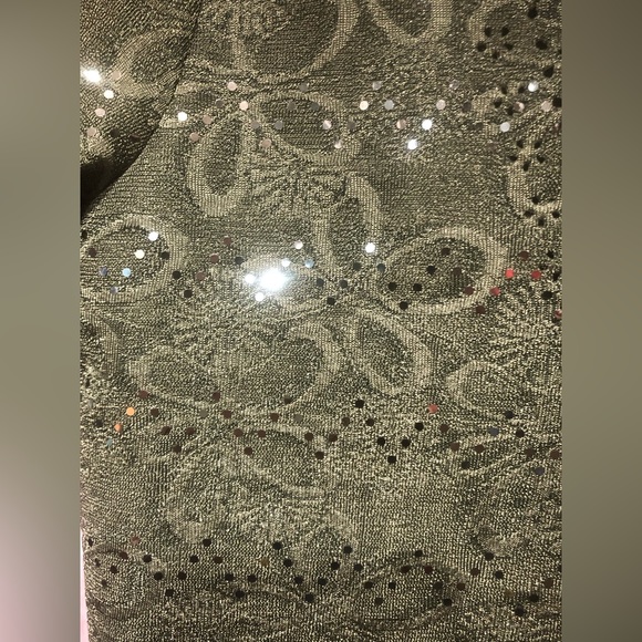 Belle Amie Medium Blouse With Front Insert Stretchy Green - Picture 8 of 8